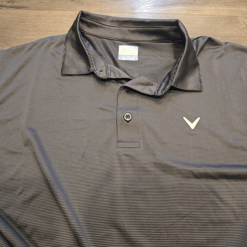 Callaway Black and Gray Polo Shirt